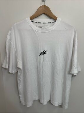 Nine Zero by Jack and Jones White Logo Short Sleeve Tee